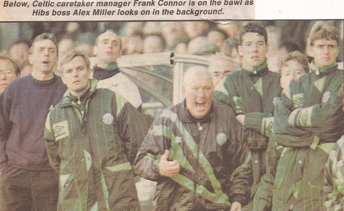 Frank Connor in charge of Celtic in October 1993