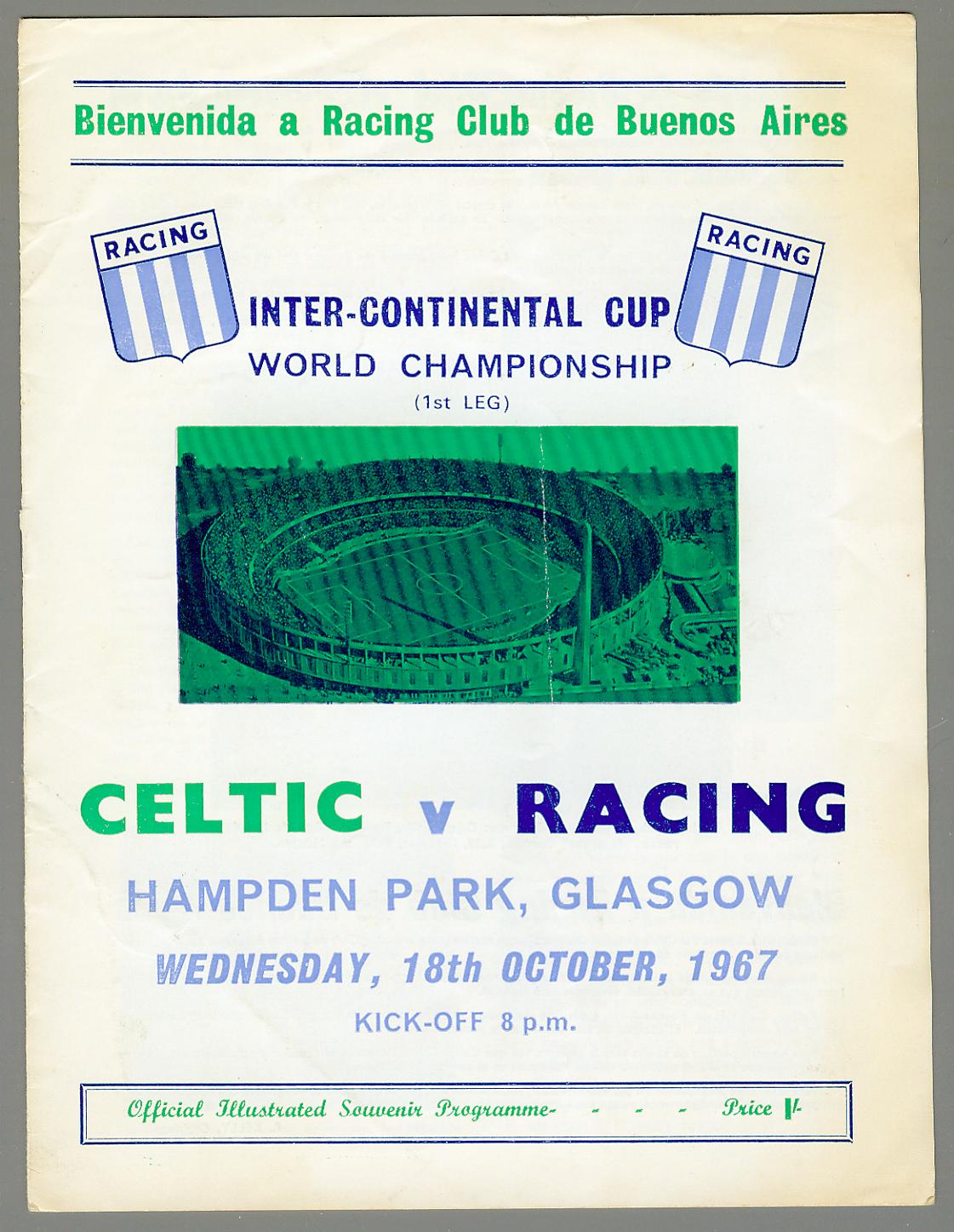 Celtic v Racing Club Argentina