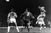 Alan McInally in action against Dynamo Kiev