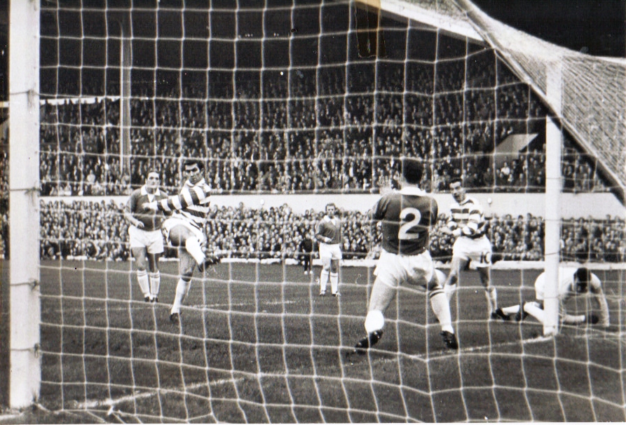 Bertie Auld scores