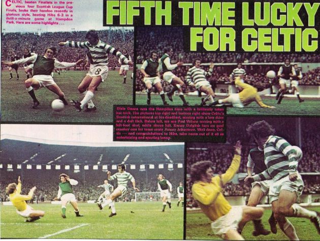 Hibs 3 Celtic 6, 1974 League Cup Final