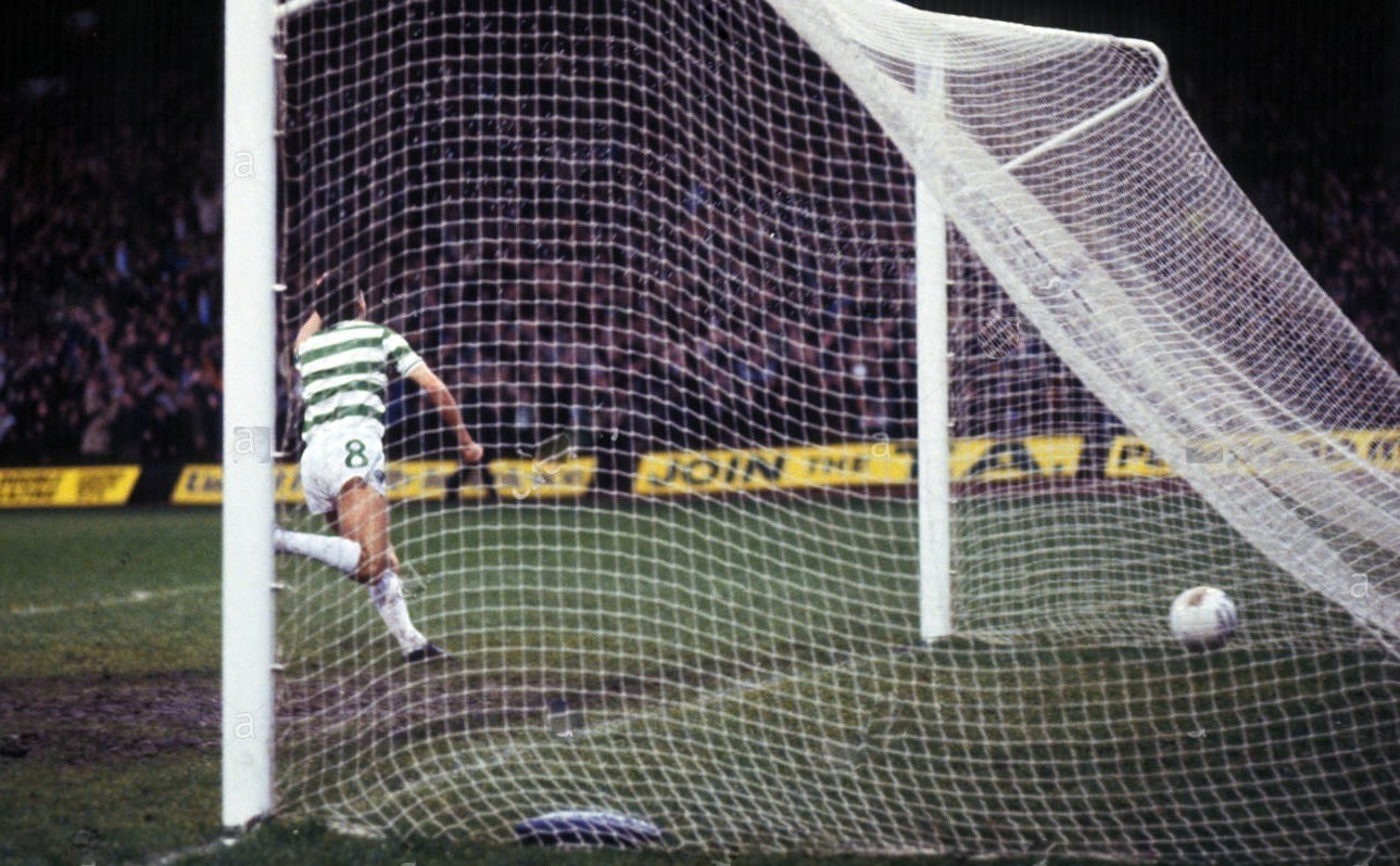 Paul McStay celebrates