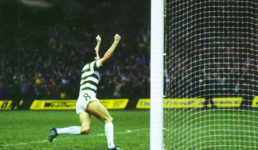 Paul McStay celebrates