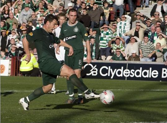 Skippy scores a dramatic late winner for Celtic against Gretna on this day in 2007