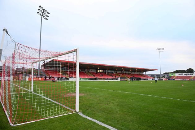 General view of The Showgrounds where Sligo Rovers will play Celtic on Wednesday night, 9 October 2024