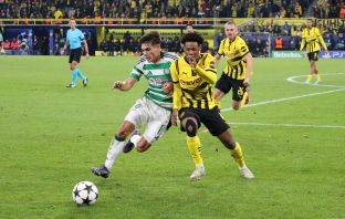 Alex Valle in action against Dortmund