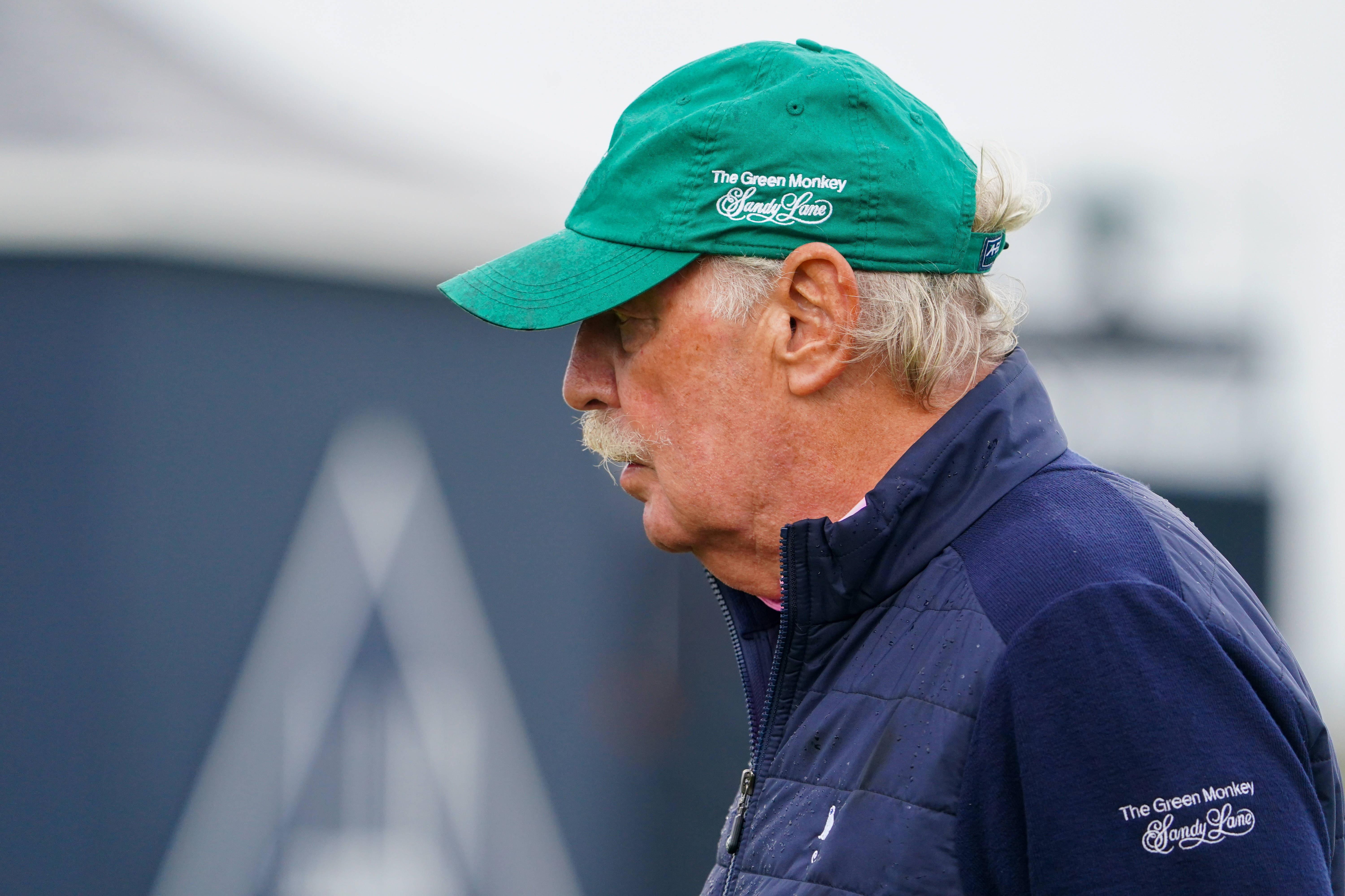  Dermot Desmond on the 18th tee at St Andrews