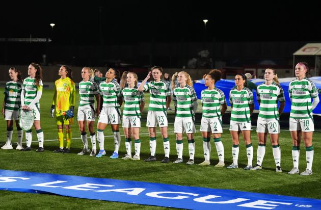 Celtic v FC Twente - Celtic players line up ahead of the UEFA Women's Champions League, group stage match