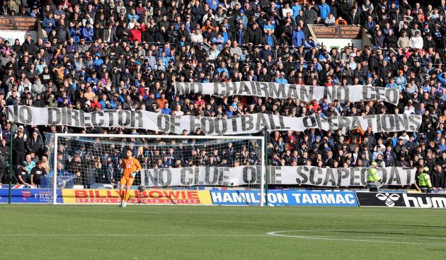 Protest banners...