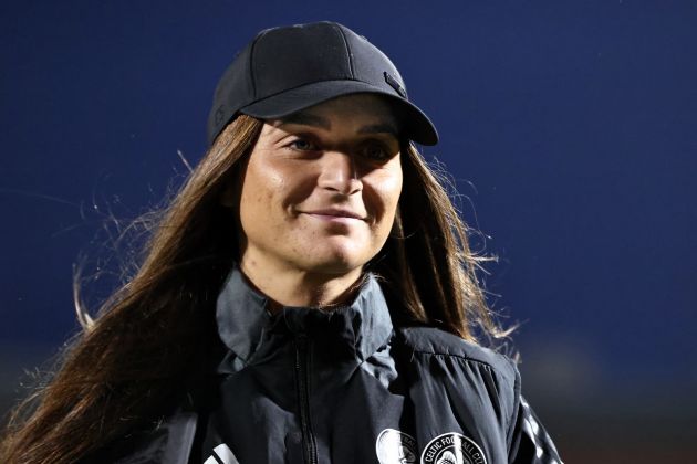 Elena Sadiku at Champions League match against FC Twente