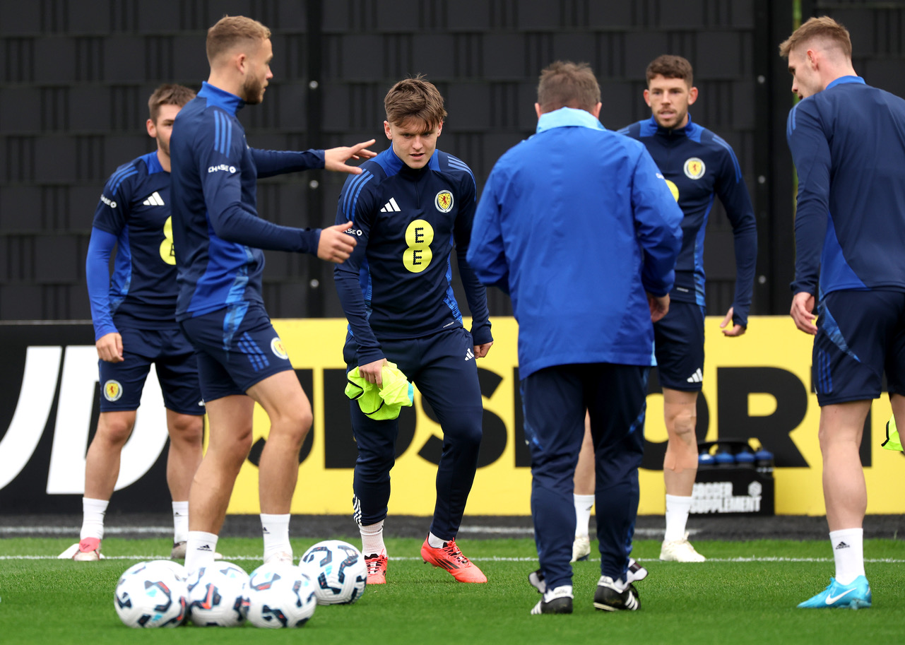 Ben Doak training with Scotland