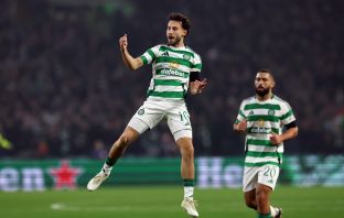 Nicolas Kuhn celebrates