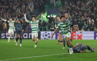 Nicolas Kuhn celebrates