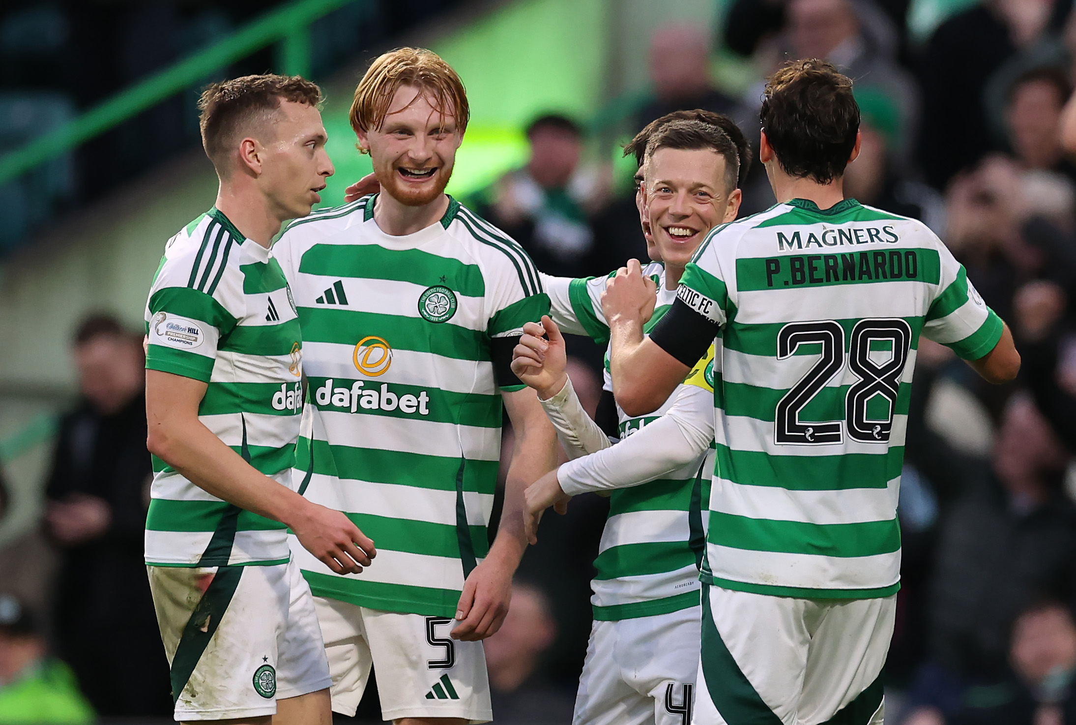 Callum McGregor celebrates