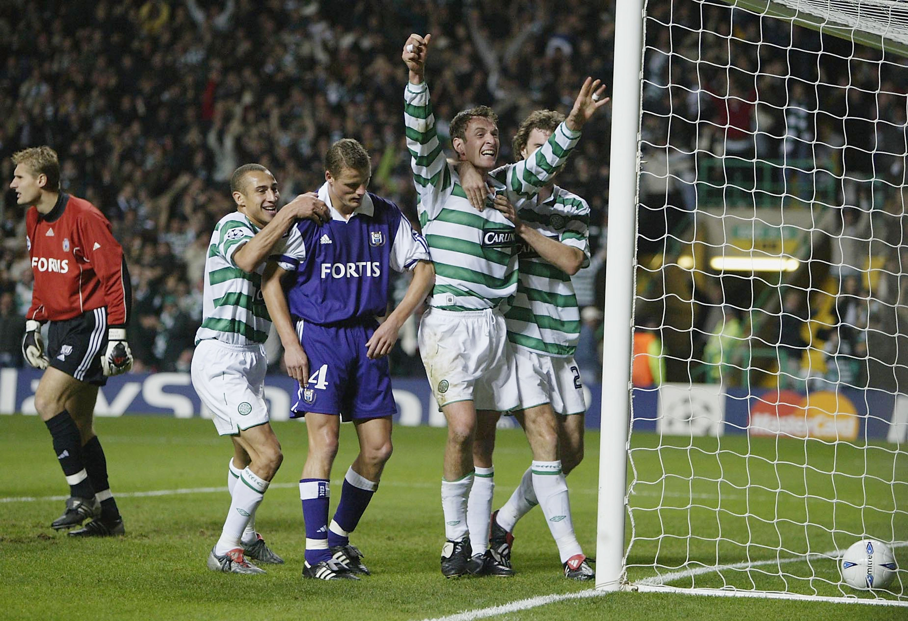 Chris Sutton celebrates