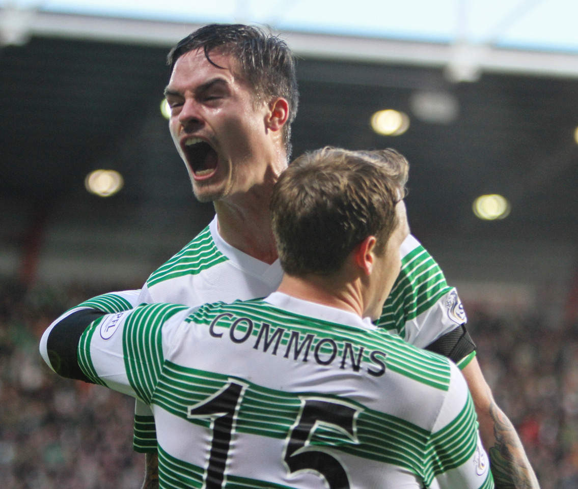 Mikael Lustig celebrates