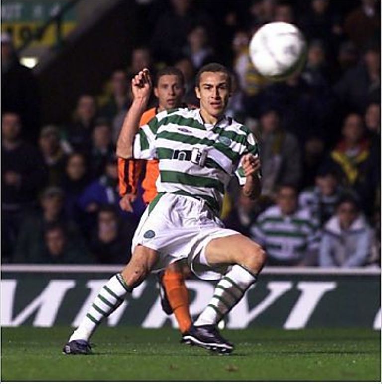 Henrik Larsson scores