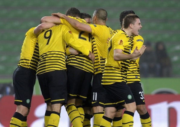 Celts celebrate Hooper's goal
