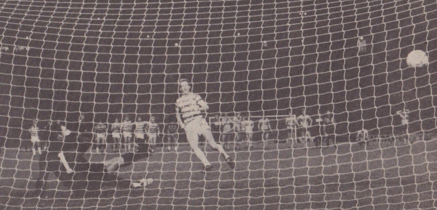 Tommy Burns scores