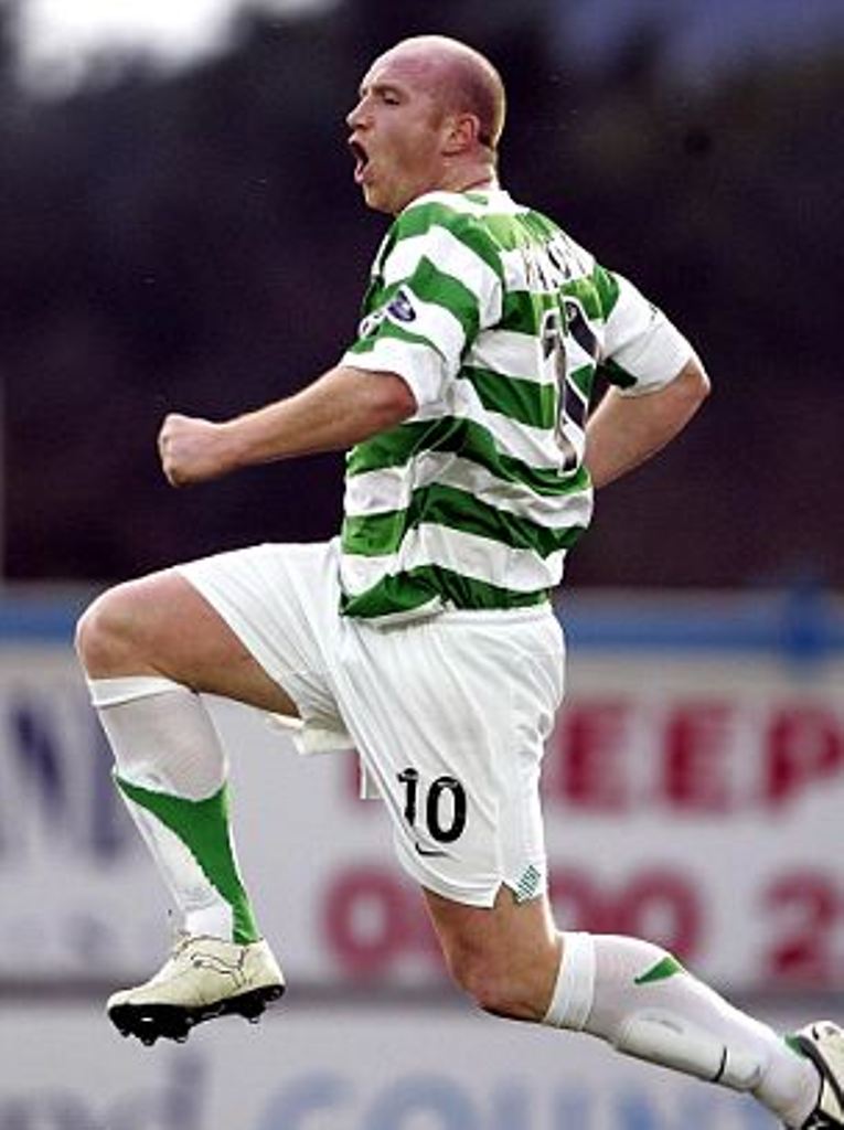 John Hartson celebrares 