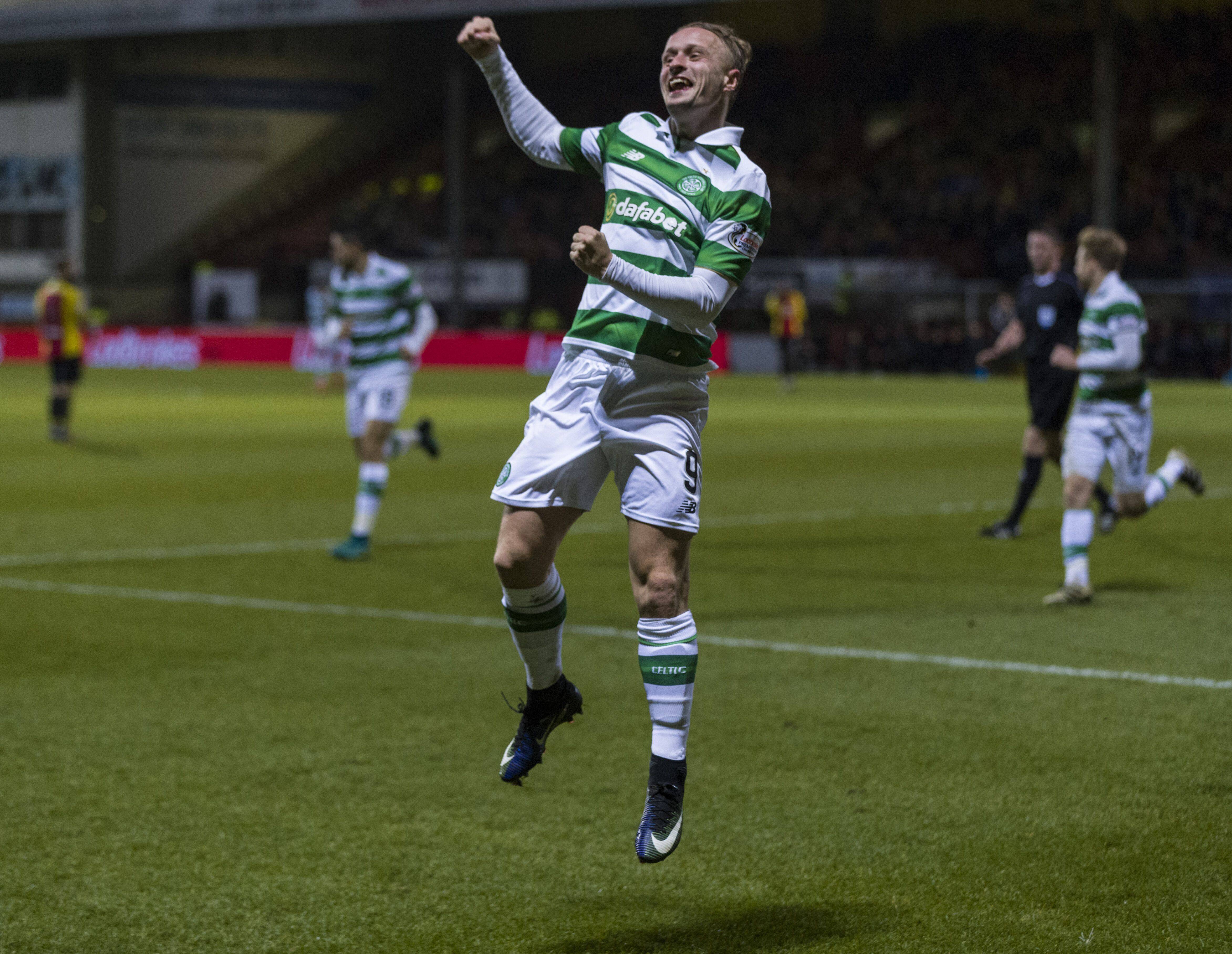 Leigh Griffiths celebrates