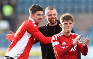 Jimmy Thelin with Ross Doohan