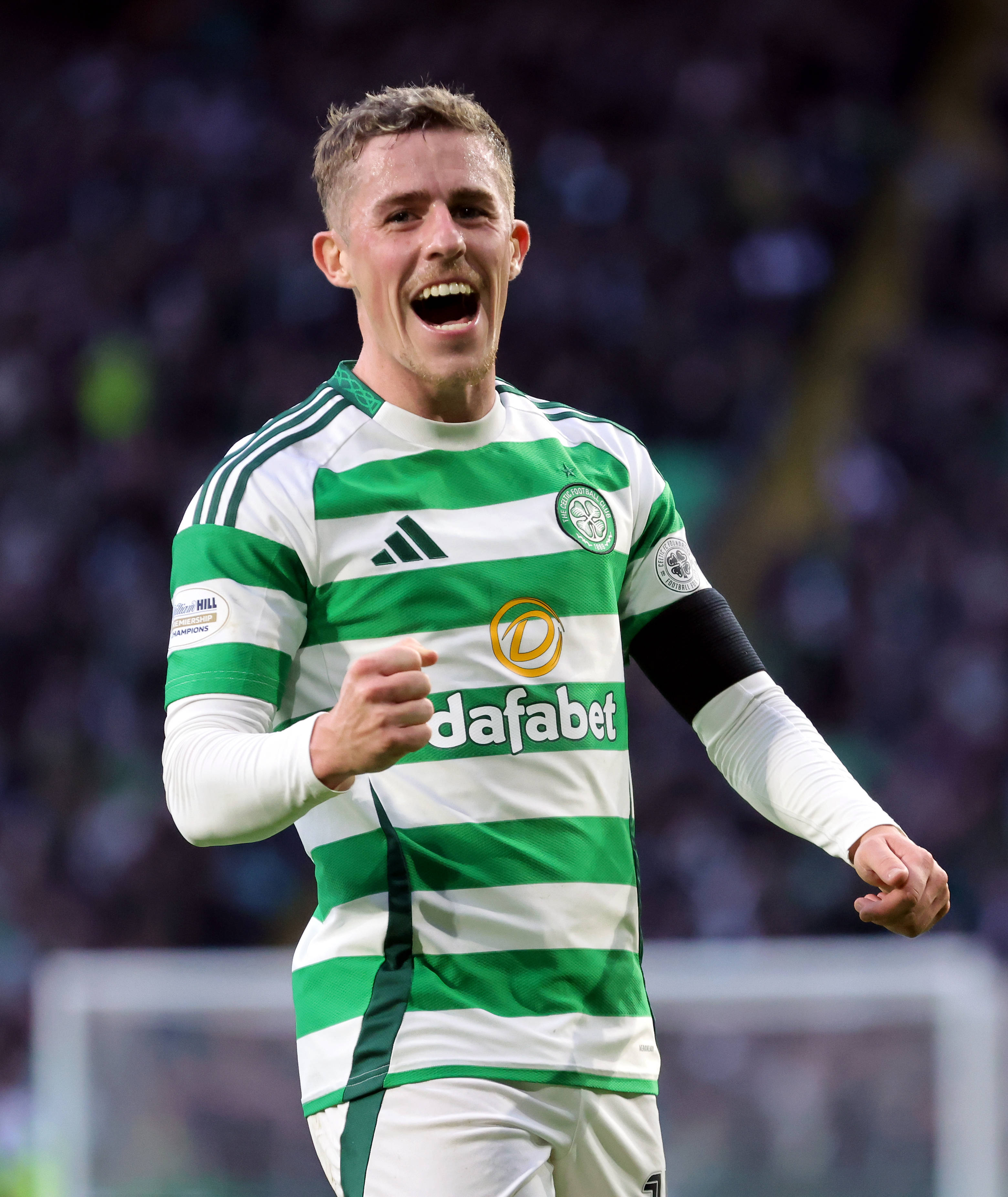 Luke McCowan celebrates
