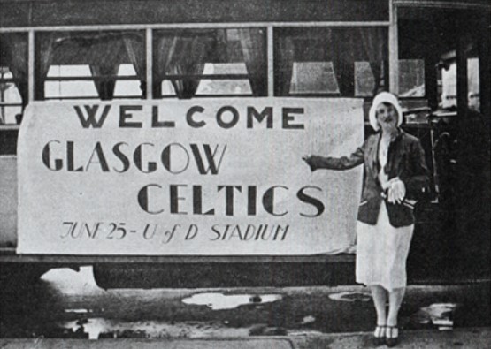 Celtic's first floodlights experience