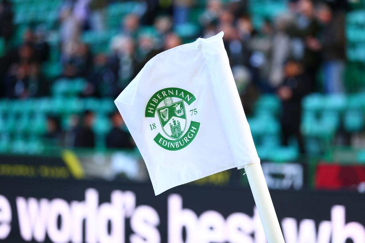 Corner flag at Easter Road