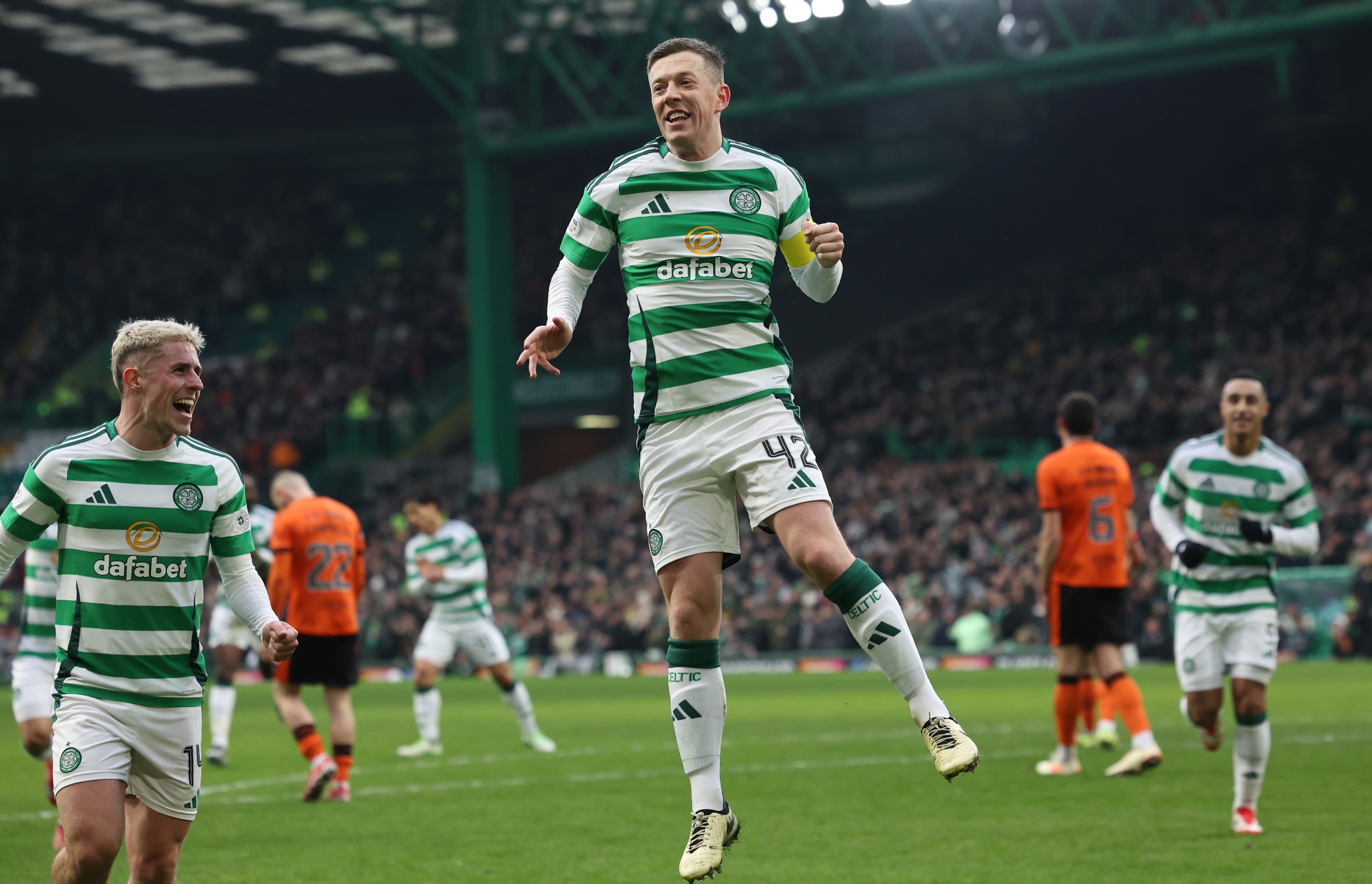 Callum McGregor celebrates