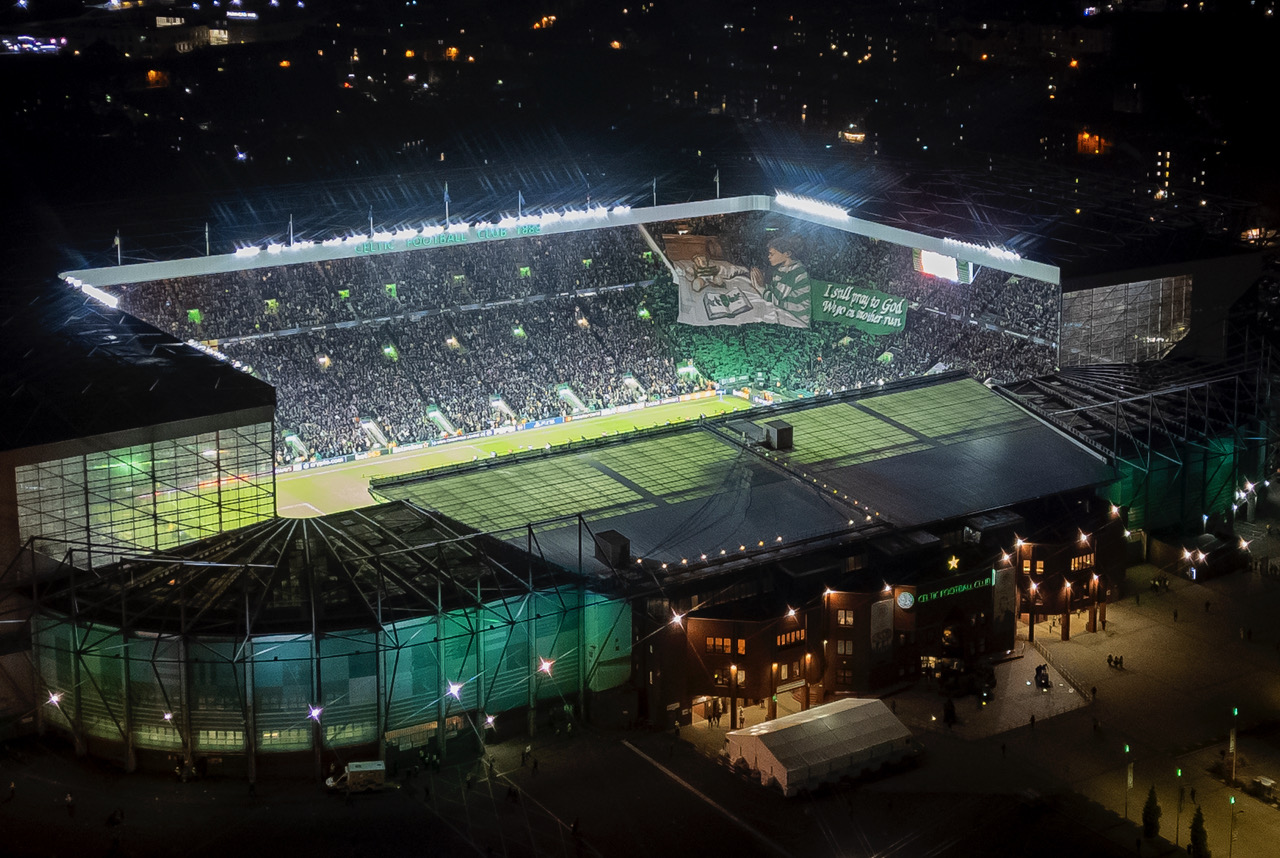 Celtic Park from the Sky