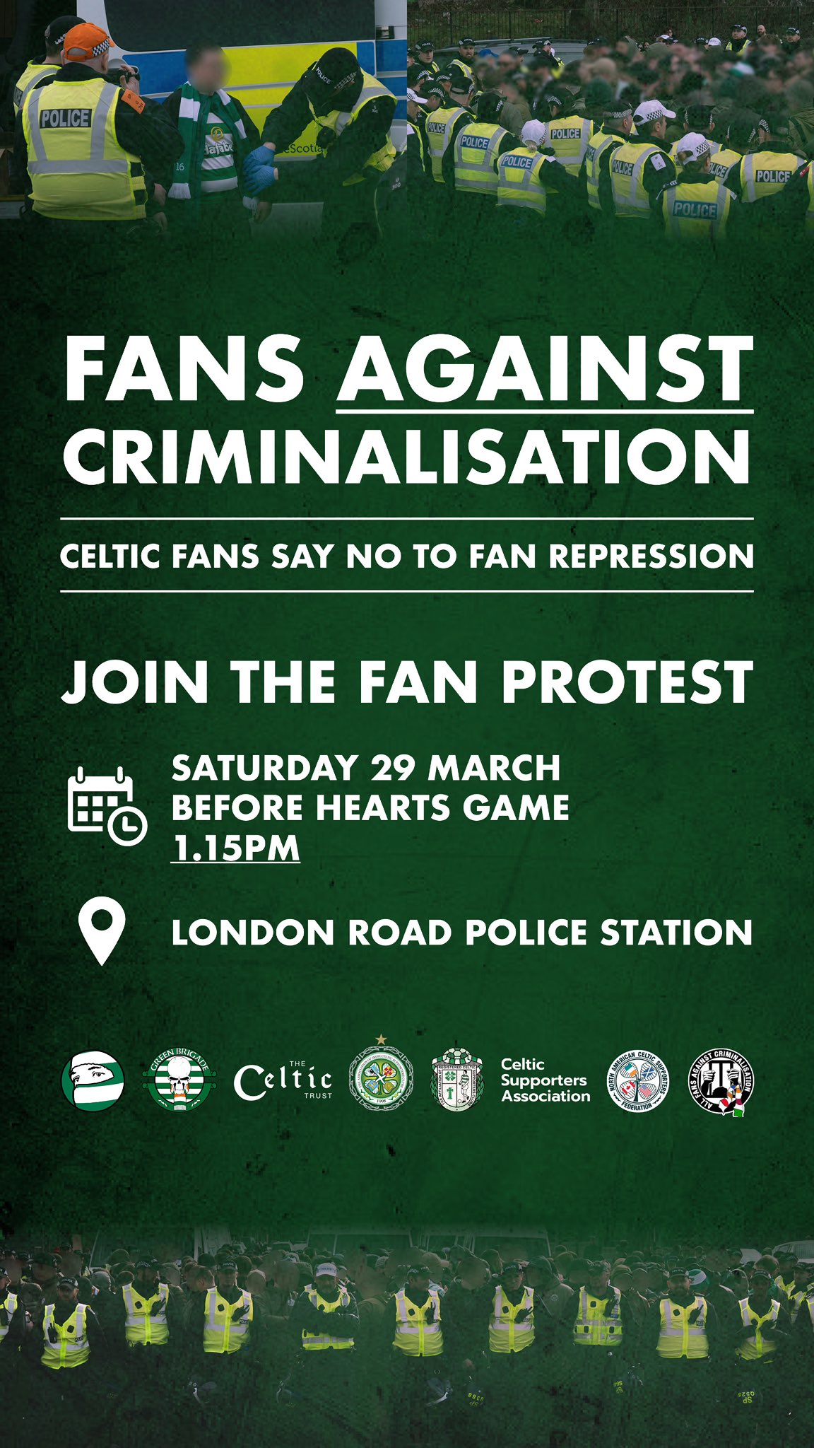 Celtic fan protest