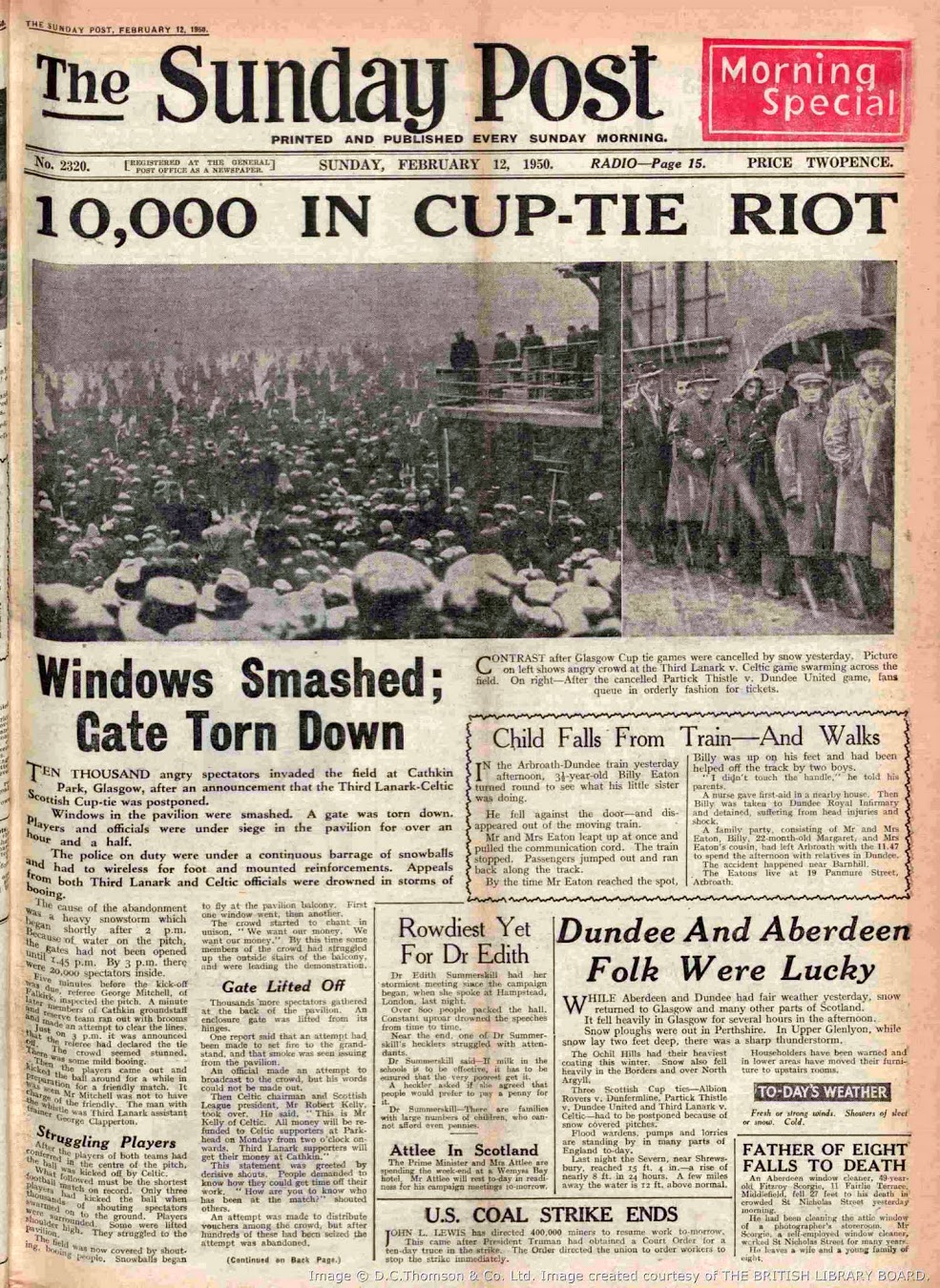 The Sunday Post, 12 February 1950