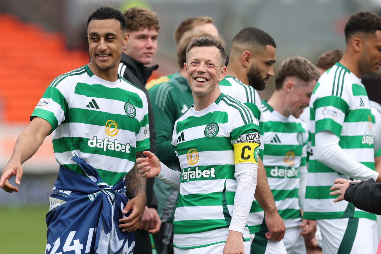 Adam idah with Callum McGregor