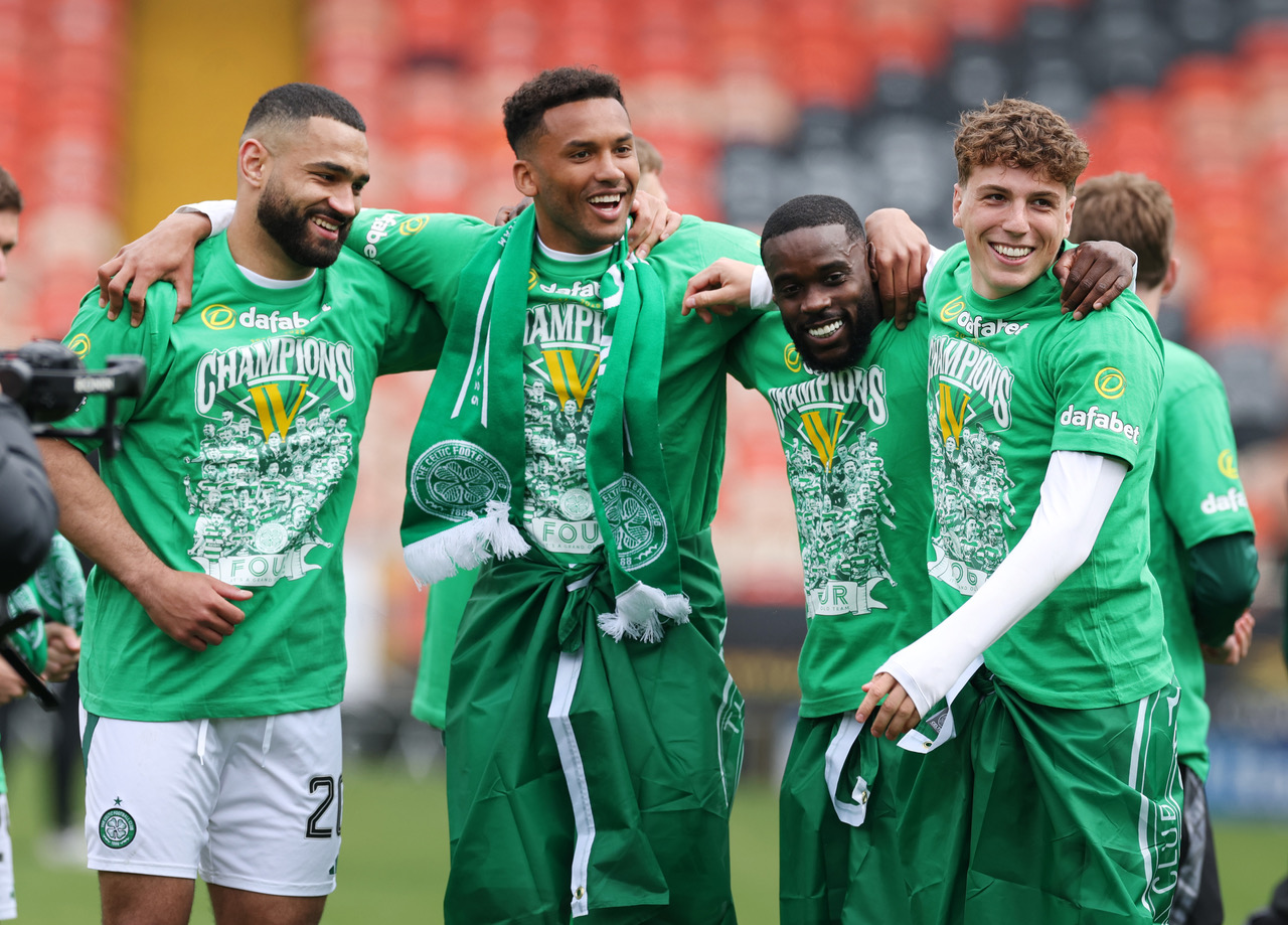 CCV, Trusty, Schlupp and Engels celebrate