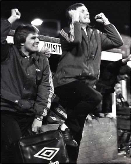 Billy McNeill celebrates the title win