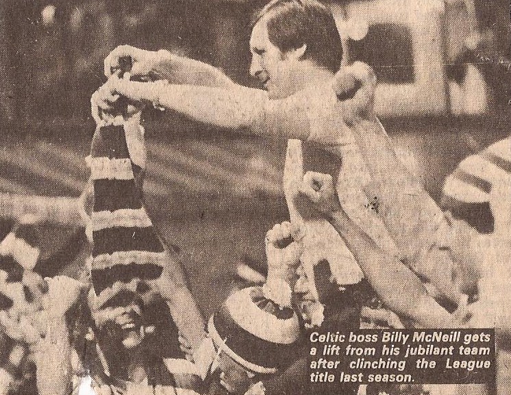 Billy McNeill celebrates