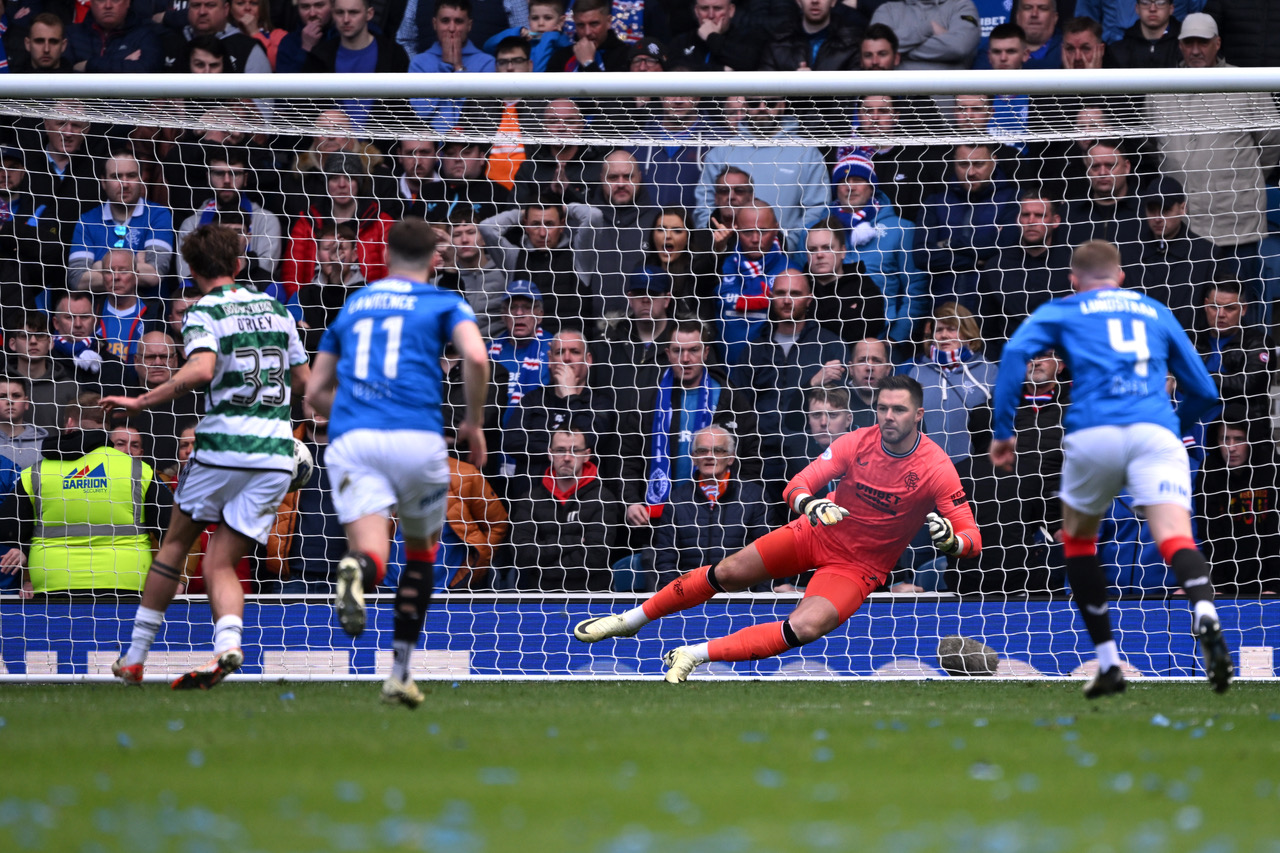 Matt O'Riley scores from the spot