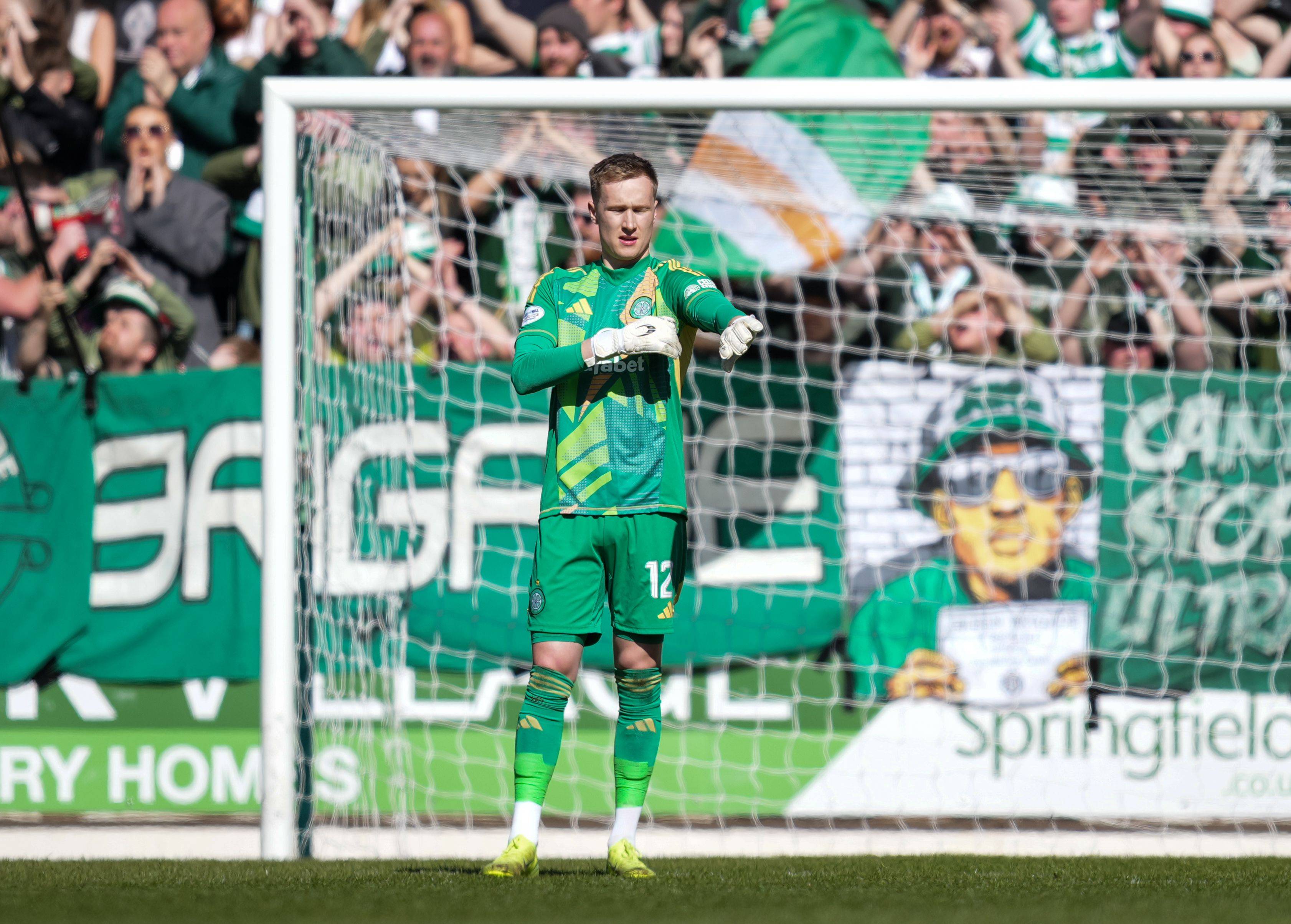 Celtic goalkeeper Viljami Sinisalo
