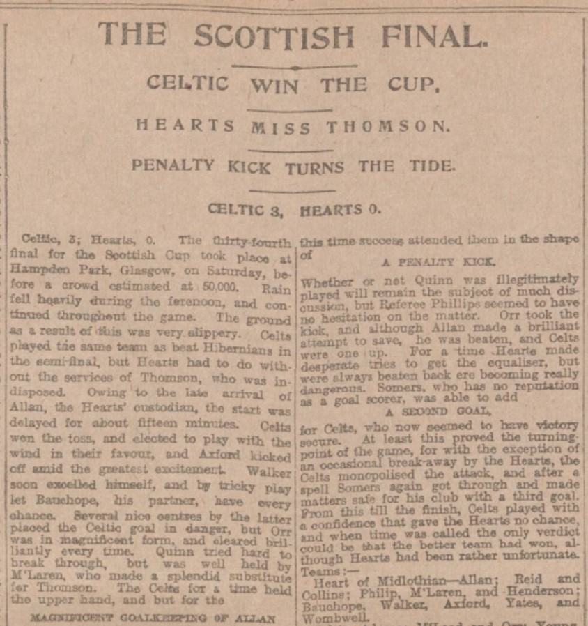 Celtic Scottish Cup winners 1907