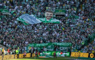 Green Brigade tribute to James Forrest