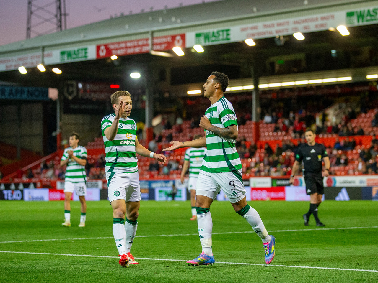 Adam Idah celebrates