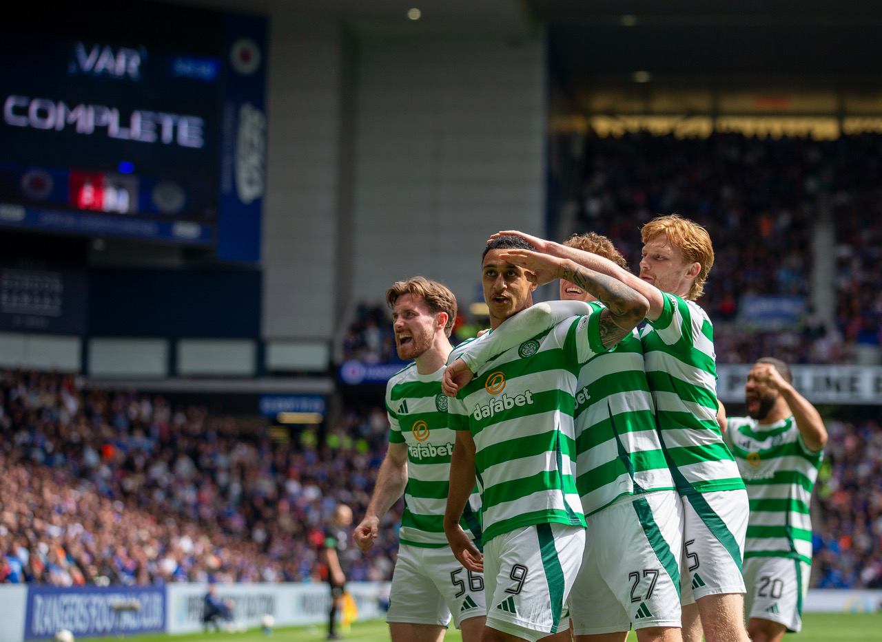 Adam Idah celebrates