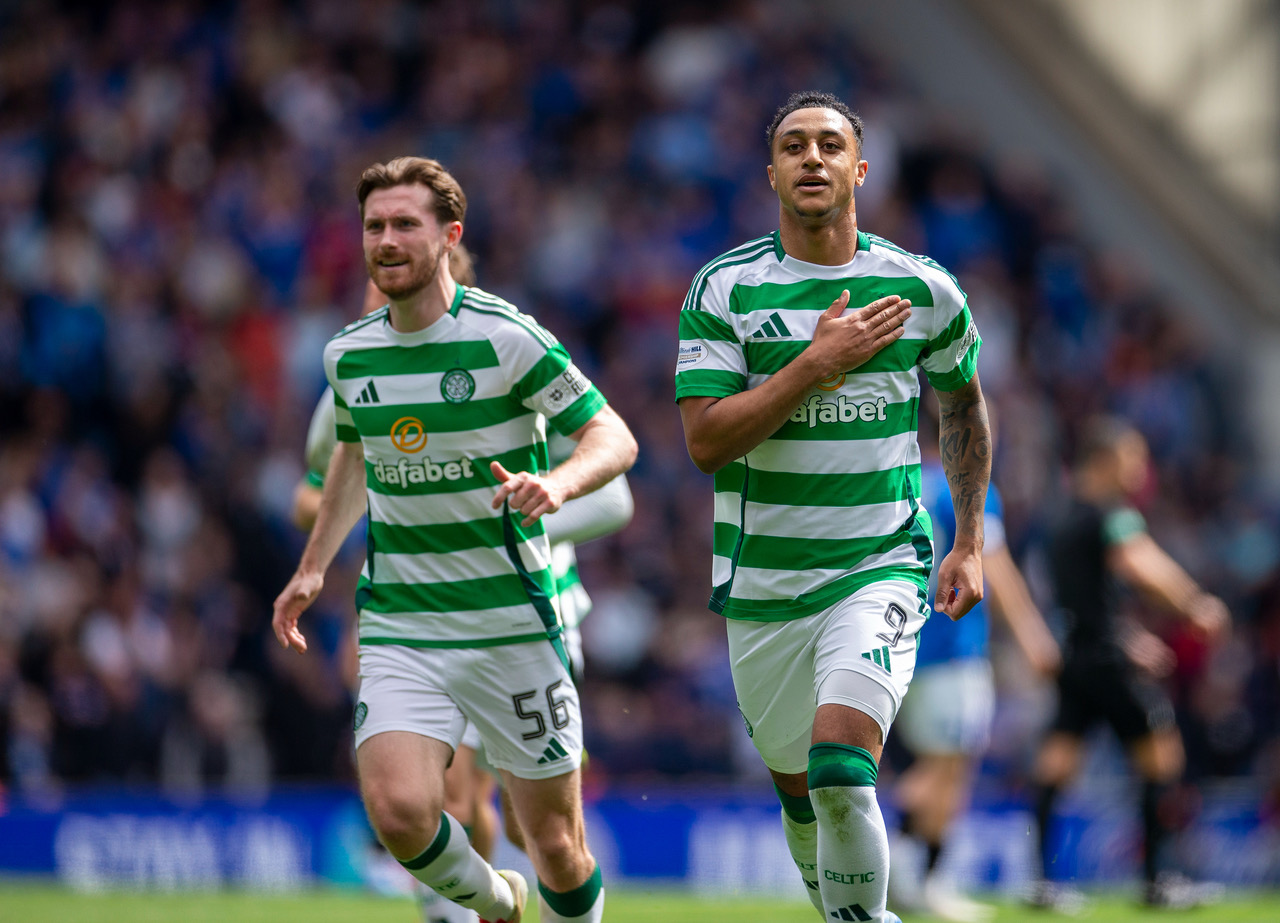 Adam Idah celebrates