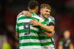 Adam Idah and James Forrest celebrate
