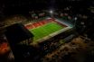 Ariel view of Pittodrie Stadium after the match,