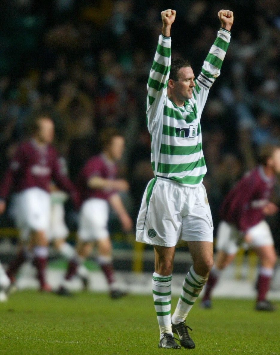Paul Lambert of Celtic celebrates