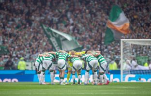 Celtic Huddle at Hampden