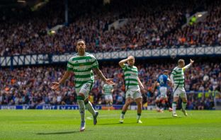 Adam Idah celebrates