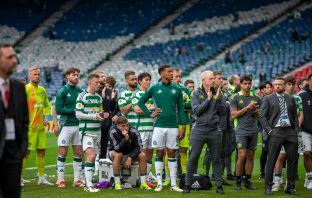 An unusual sight at Hampden